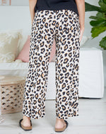 Load image into Gallery viewer, Peace Out Pant Cream Leopard
