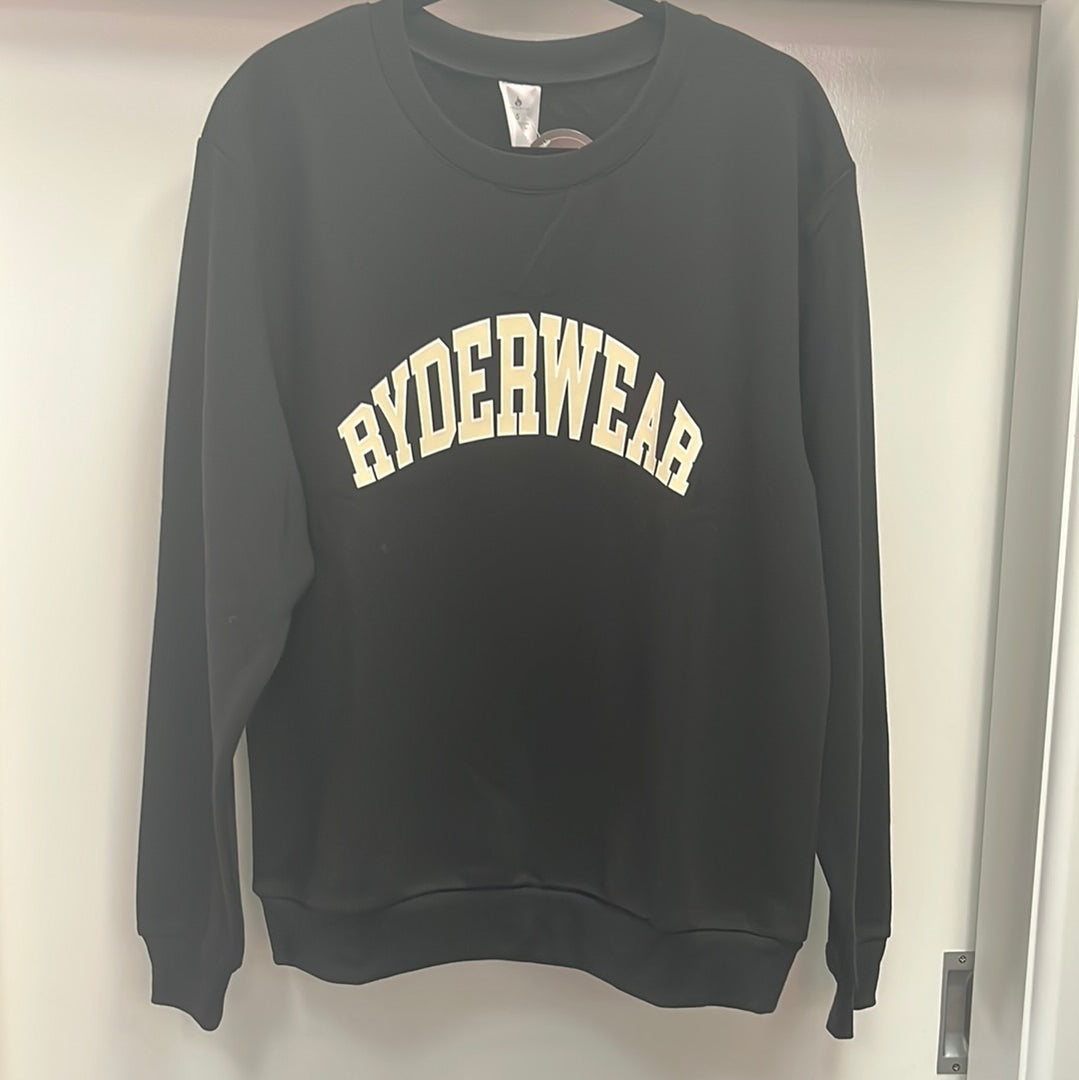 Ryderwear Collegiate Crew Neck - Black