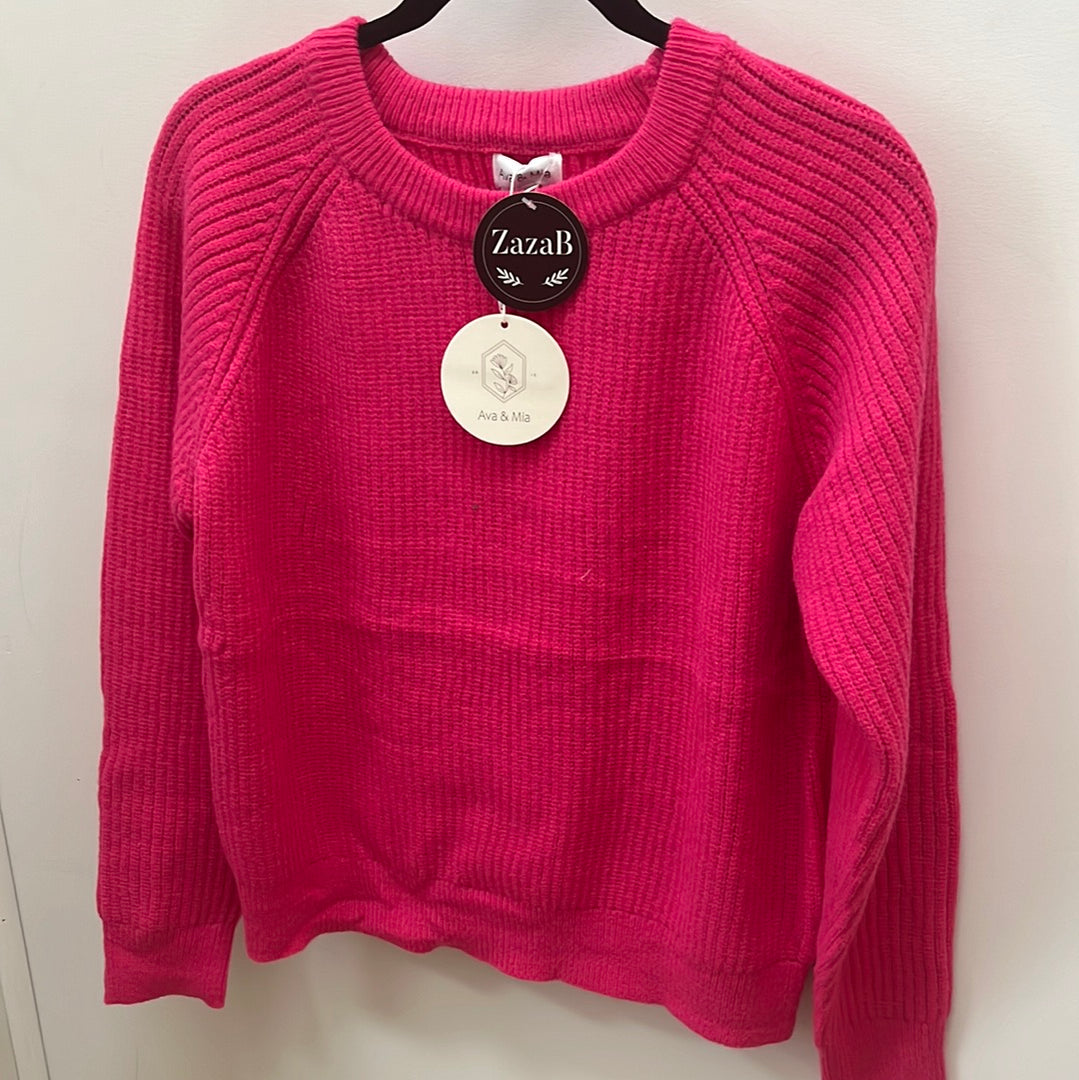 Basic Knit Hot Pink - Jumper