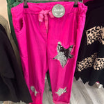 Load image into Gallery viewer, Ophea Star Pants Fuchsia
